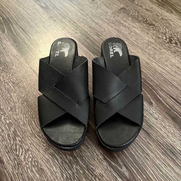 Sorel Cameron Flatform Mule Sandals - Picture 2 of 3